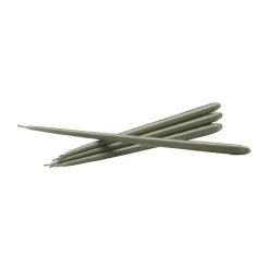 Stoff NagelStabkerzen 6er-Set dusty green