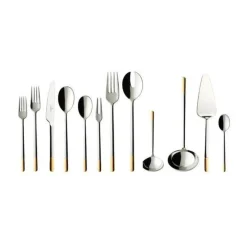 Villeroy & BochBesteck-Set 70-tlg. Ella Edelstahl teilvergoldet