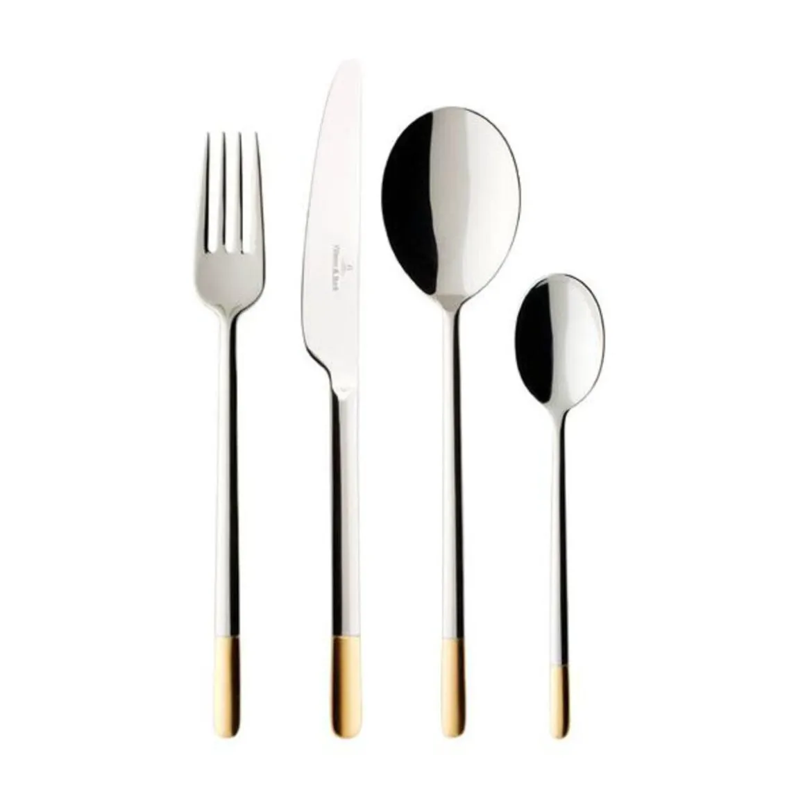 Villeroy & BochTafelbesteck 24tlg. Ella teilvergoldet