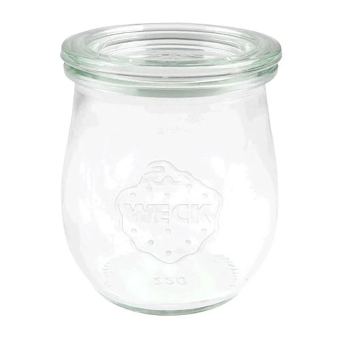 WeckMiniglas Tulpen-Form 220 ml o. Klammern u. Gummi