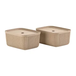 Zone DenmarkAufbewahrungsbox 7,7 l 2er-Set Pulp Natural Brown